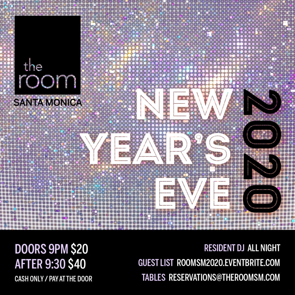 New Year S Eve At The Room Santa Monica Tickets Tue Dec 31